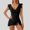 Black, variant on Women Swimsuit under $5! Xqxayjr One Piece Swimdress for Women Tummy Control Modest Slimming Bathing Suit Wrap V Neck Ruffle Swimsuit Tie Knot Swim Dresses Beach Swimwear Skirt