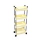 thumbnail image 2 of Zapatero para armario, sala de estar, carrito de refrigerios y frutas, estante de almacenamiento móvil multifuncional de cuatro niveles, estantería para bebés, baño y cocina, estante de almacenamiento, 2 of 6