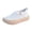 White, variant on Knit Mesh Slip-On Sneakers, Platform Slip On Shoes for Women Knit Fashion Painted Lightweight Comfortable Casual Fall Shoes Outdoor Travel Work Comfort Women's Sneakers, Black 6