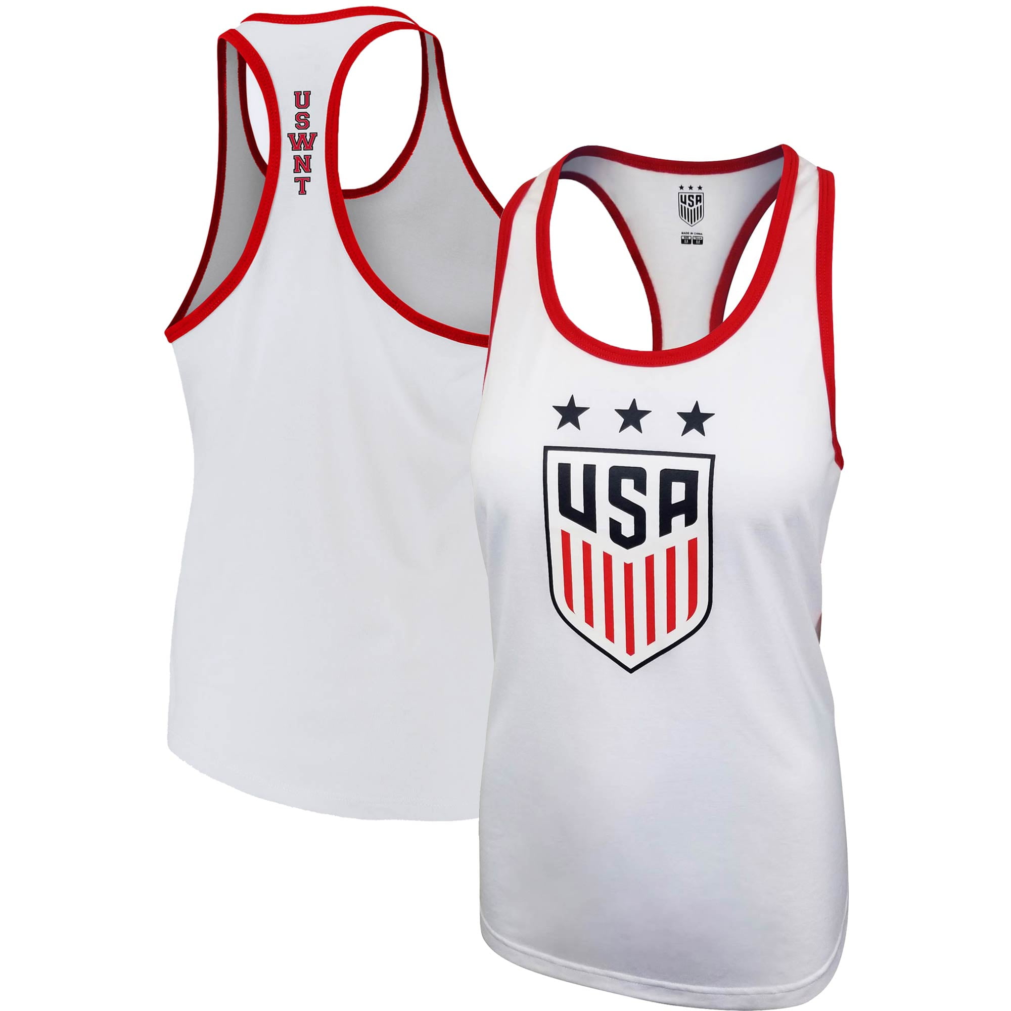 Women's White USWNT Soccer Tank Top