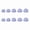 Color:Purple, variant on 10Pcs Silicone Ear Tips for Beats PowerBeats Pro2 True Wireless Earbuds Eartips Tips Headphones Earplugs