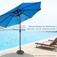 thumbnail image 6 of Abble 27 lbs. Lotus Design Umbrella Base Outdoor Market Umbrella Stand for Patio, Garden, Backyard, Poolside in Antique Bronze, 6 of 8