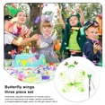 thumbnail image 3 of Toystoory 3 unids/set niña linda ala de insecto diadema varita Halloween puesta en escena accesorio disfraces suministro fiesta Club Bar Kits de decoración para fiestas Verde Toystoory  HA078814-03, 3 of 6