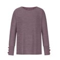 thumbnail image 3 of Hauts d'Été pour Femmes, T-shirt à Manches Raglan Col Rond Automne Hiver, Décontracté, Ample, Grande Taille, en Liquidation, 3 of 5