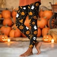 thumbnail image 2 of Edvintorg Leggings for Women Halloween Printed Elastic Waisted Workout Yoga Pants Plus Size Fashion Clothes Women Black S-3XL, 2 of 7