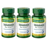 Nature's Bounty Melatonin 5 mg Softgels 90 ea (Pack of 3)