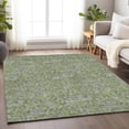 thumbnail image 6 of HomeRoots 664635 9 x 12 ft. Olive Green & Gray Floral Transitional Washable Machine Made Rectangle Area Rug with UV Protection, 6 of 9