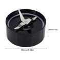 thumbnail image 1 of 2Pcs  Blade Blender Juicer Replacement Accessories For   250W, 1 of 8