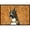 Black, variant on Brindle Boxer Wipe Your Paws Indoor Or Outdoor Mat