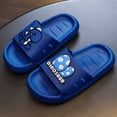 thumbnail image 5 of CAUYDY Big Kids Cloud slides,Boys Girls Slides Non-slip Summer Beach Pool Shoes Toddler Cartoon Slides Sandals Indoor&Outdoor Garden Slippers Shower Shoes(L101-Blue,11), 5 of 5