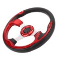 thumbnail image 1 of Racing Steering Wheel, 13in Universal Car Steering Wheel with Horn Button, 6 Bolts Car Sports Steering Wheel for Racing, Car Sim Driving, Comfortable Grip, Easy Installation, 1 of 7