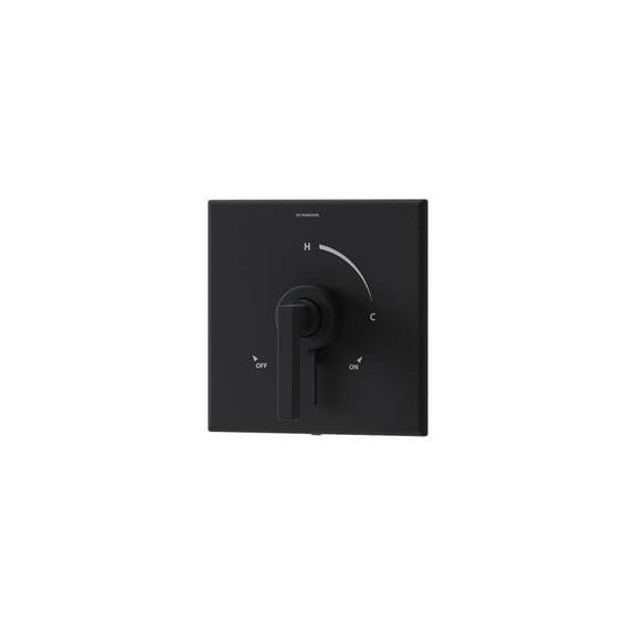 Symmons S3690MBTRM Duro Single Handle Volume Control Valve Trim - Black
