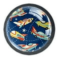 thumbnail image 2 of 4 Pcs Cars Rockets Space Knobs for Kitchen Cabinet Cupboard Dresser Bookcase Drawer Pulls Handles Round Home Decor, 2 of 7