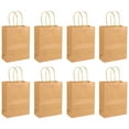 thumbnail image 6 of HEMOTON  100 PCS Kraft Paper Bag Bags Premium Disposable Shopping, 6 of 8