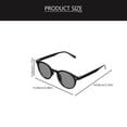 thumbnail image 4 of FESTFENDS 1 Pair Mens Glasses Round Plastic Light Transmission for Cycling, 4 of 8