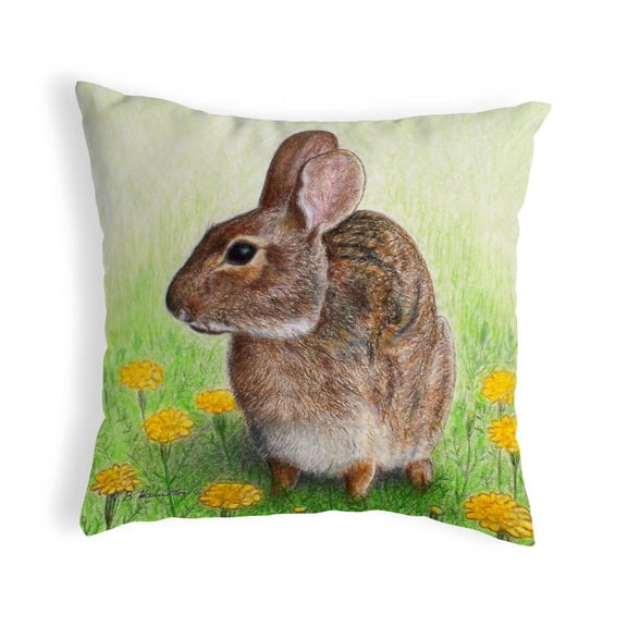 Betsy Drake Interiors Rabbit No Cord Pillow 18x18