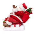 thumbnail image 3 of Kurt Adler 8.5-Inch Fabriché Santa on Sled, 3 of 7