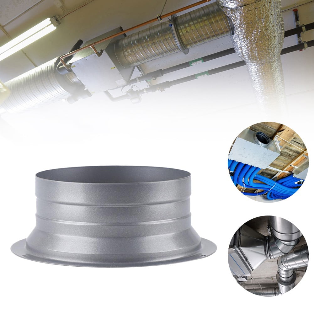 4-10inch Round Pipe Flange Aluminum Tube Air Ventilation Hose Connector Exhaust
