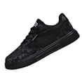thumbnail image 3 of IEMIEMIEM Women's Breathable Sneakers Lace Mesh Low-Top Athletic Shoes Casual Sneakers Summer Fall Lightweight Non-Slip Footwear for Running, Walking, and Training Black 10 Wide, 3 of 9