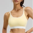 thumbnail image 2 of Annhoo Womens Yoga Bras Support Block Color Stretchable Comfortable Sport Underwear Casual Clothes, 2 of 4
