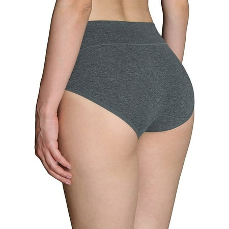 

Qcmgmg Women s Mid Waisted Panties Breathable Soft Underwear Stretch Seamless Briefs 5 Pack XXXL