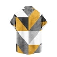 thumbnail image 3 of Afuyipoi Men's Printed Relaxed Tees,Standard Fit Round Neck Lightweight Casual Tees Yellow 3XL, 3 of 5