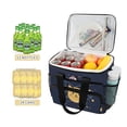 thumbnail image 2 of FORMRS Insulated Cooler Bag 24 Cans Capacity Soft Leakproof Lunch Box with Side Pockets, Orange Cat Planet, 2 of 7
