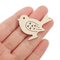 thumbnail image 2 of Miangastore 50Pcs Bird Cutouts For Crafts 1.4X1.2X0.2in In Wood Material For All Ages And Friends, 2 of 8