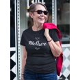 thumbnail image 2 of Mother Minimalistic Lettering Shaped T-Shirt Women -Image by Shutterstock, Female x-Large, 2 of 4