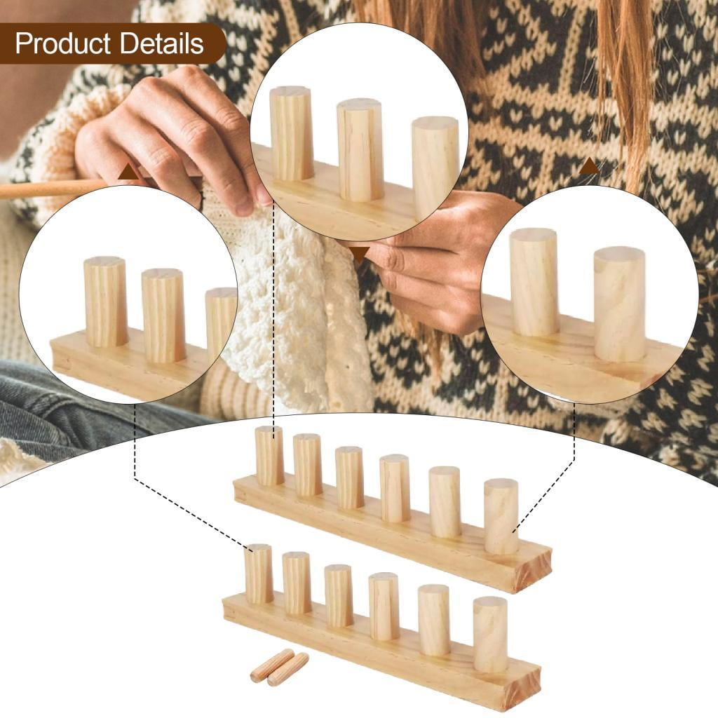 Wxqbjtam 2-Piece Wooden Weaving Loom, Modular, Expandable, Handcrafted, Durable, Suitable 2Pcs