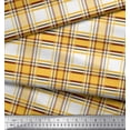 thumbnail image 2 of Soimoi Poly Georgette Fabric Gingham Check Print Sewing Fabric Yard 52 Inch Wide, 2 of 3