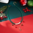 thumbnail image 3 of NICKSUN Christmas Layered Necklace for Women Red Green Gold Clay Beads Xmas Tree Snowflake Candy Cane Lollipop Snowman Reindeer Pendant Choker Necklace Birthday Holiday Party Jewelry Gifts, 3 of 8