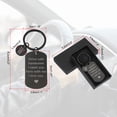 thumbnail image 2 of Llavero Drive Safe de Uxcell, 1 juego de llavero de letra W 'Te necesito aquí conmigo, te amo' llavero personalizado con caja de regalo para él, regalos de Navidad y Día de San Valentín, negro blanco, 2 of 6