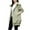 Green2, variant on Jalioing Mid-Long Trench Coat Womens Open Front Lapel Cardigan Long Sleeve Drawstring Lightweight Overcoat