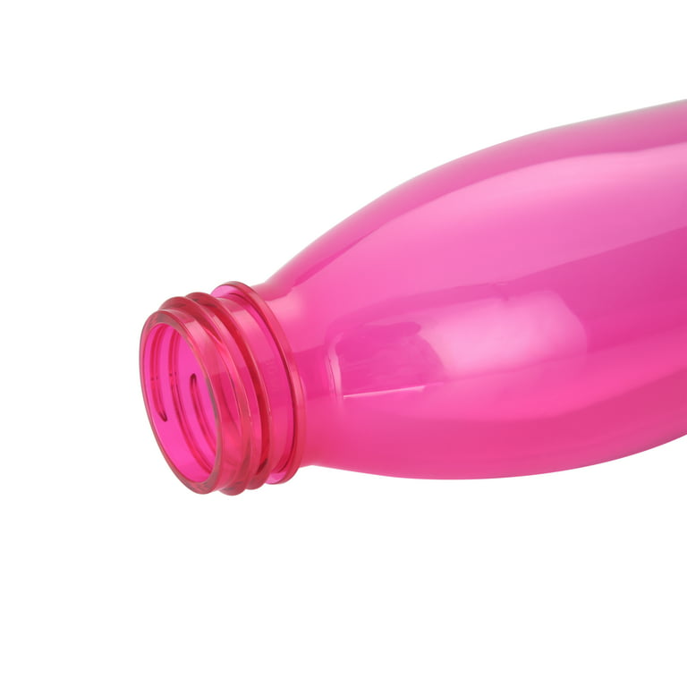 Mainstays 22 oz Coral and Pink Plastic Water Bottles with Screw