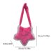 thumbnail image 3 of Bolso Hombro Y2K Bandolera Felpa Con Retazos Al Aire Libre (Rosa) Rojo, 3 of 3