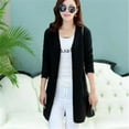 thumbnail image 2 of Korean Fashion 2020 Autumn Knitting Cardigan Women Spring Sweater Sections And Long V-Neck Full Sleeve Wool Slim Tight Bottoming, 2 of 6