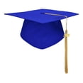 thumbnail image 2 of Hagloyecr 2026 Graduation Cap Topper with Tassel Unisex Matte Bachelor High School Cap Adjustable Size Blue, 2 of 7
