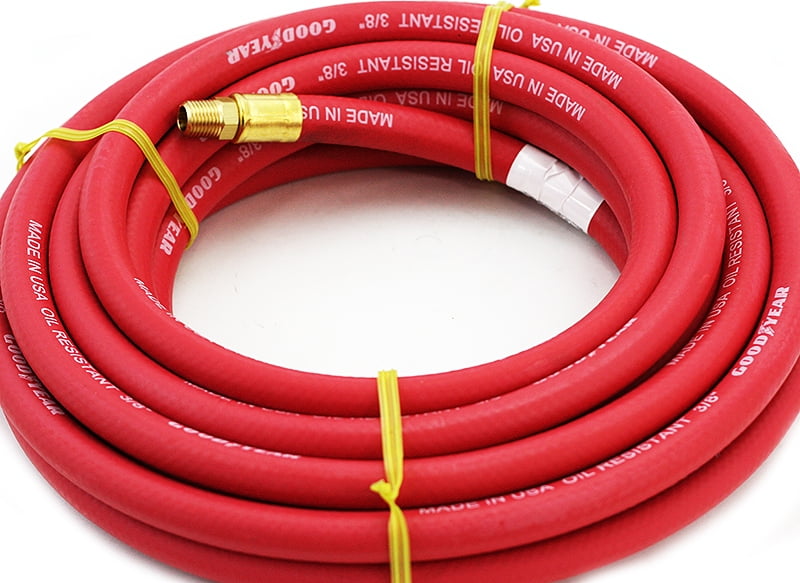 3/8" 25' x 1/4" Red Continental Air Hose