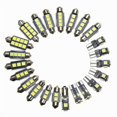 thumbnail image 2 of 23Pcs LED Car Interior Light Dome Trunk Map License Plate Lamp Bulb, 2 of 5