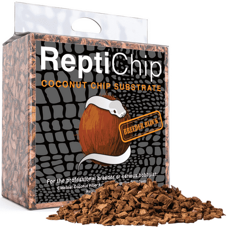 ReptiChip Premium Coconut Reptile Substrate, 72 Quarts, Perfect Bedding for Pythons, Boas, Lizards, Amphibians, and Animals