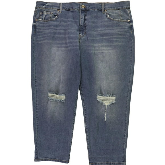 Jessica Simpson Womens Mika Bestie Skinny Fit Jeans, Blue, Plus Size, 18W