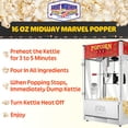 thumbnail image 4 of Great Northern Popcorn 16oz Tabletop Popcorn Machine with Warming Deck, Red, 4 of 8