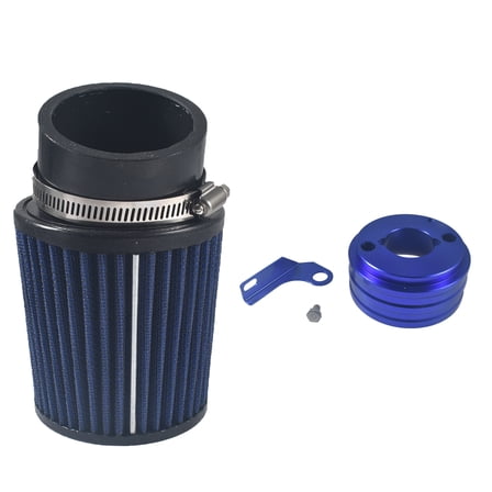 62mm Inlet Air Filter Cleaner Adapter Kit for Predator 212cc 6.5 HP GX160 GX200 Mini Bike Go Kart Cart Parts Blue