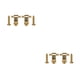 thumbnail image 4 of Wosthever De cuerdas de rodillos, árboles, retenedores de cuerdas, prácticas hebillas a prueba de herrumbre, guías, superficie recubierta, accesorios Oro 2piezas Wosthever CBP489151, 4 of 5