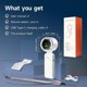 thumbnail image 5 of Portable Handheld Turbo Fan Foldable Handheld Mini Fan with Air Turbo Cooling, Rechargeable Personal Pocket Fan for Outdoor Travel, 5 of 5