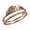 Rose Gold, variant on Titanium Steel Wedding Band Ring - Hypoallergenic Plated Engagement Ring for Women, Comfort Fit Jewelry, Silvery US 10