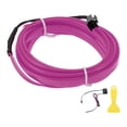 thumbnail image 1 of Cuerda de luz LED EL de 2m Unique Bargains, tira de luz de neón flexible para iluminación interior de automóviles, controlador de cableado (12v) púrpura, 1 of 1