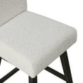 thumbnail image 2 of New Classic Furniture High Line Wood Counter Table & 6 Swivel Stools in White, 2 of 11