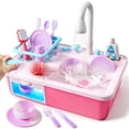 thumbnail image 1 of Lavabo de juguete lalalark con cambio de color y agua corriente para niños pequeños, 1 of 9